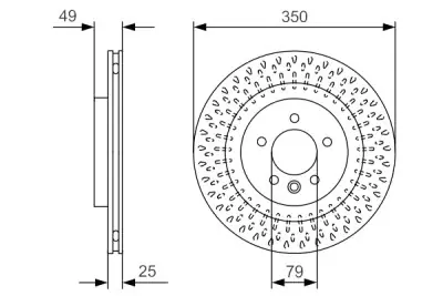 Juego de disco de freno BOSCH 0 986 479 D31 Directo De Fábrica